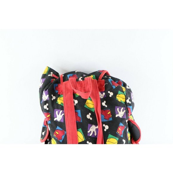 Vintage 90s Disney Mickey Mouse All Over Print Top Loader Backpack Bag Rucksack main image 10